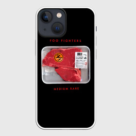 Чехол для iPhone 13 mini с принтом Medium Rare   Foo Fighters в городе Новоалтайск,  |  | ff | foo fighters | альтернативный | группа | дэйв грол | крис шифлетт | кусок | метал | музыка | мясо | надпись | нэйт мендел | постгранж | пэт смир | рок | тейлор хокинс | упаковка | фу файтерс | фф | хард