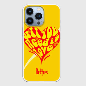 Чехол для iPhone 13 Pro с принтом All u need is love Beatles в городе Новоалтайск,  |  | Тематика изображения на принте: alternative | beatles | music | rock | альтернатива | битлс | битлы | джон леннон | джордж харрисон | музыка | пол маккартни | ринго старр | рок