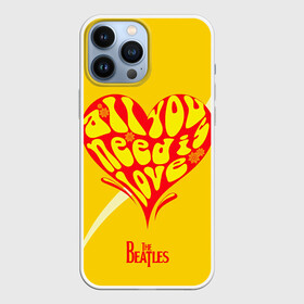 Чехол для iPhone 13 Pro Max с принтом All u need is love Beatles в городе Новоалтайск,  |  | Тематика изображения на принте: alternative | beatles | music | rock | альтернатива | битлс | битлы | джон леннон | джордж харрисон | музыка | пол маккартни | ринго старр | рок
