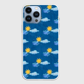 Чехол для iPhone 13 Pro Max с принтом Облака и солнце в городе Новоалтайск,  |  | Тематика изображения на принте: весна | лето | небо | облоко | осень | погода | прогноз | солнце