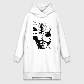 Платье-худи хлопок с принтом Onibaku Teacher в городе Новоалтайск,  |  | eikichi | great teacher | karate | manga | onibaku | onizuka | school | teacher | ейкити | каратэ | ктутой учитель | манга | онибаку | онидзука | учитель | школа