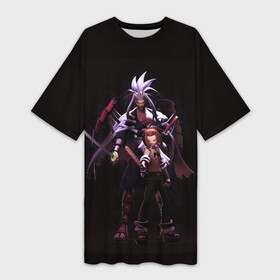 Платье-футболка 3D с принтом Йо Король Шаманов в городе Новоалтайск,  |  | anime | shaman king | аниме | анимэ | йо асакура | шаман кинг