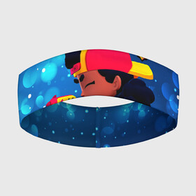 Повязка на голову 3D с принтом Brawl Stars перс Meg в городе Новоалтайск,  |  | brawl | brawl stars | brawlstars | mec | meg | бравл | бравлстарс | мег | мек | мэг | мэк