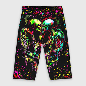Велосипедки 3D с принтом Адская любовь в городе Новоалтайск,  |  | bright colors | day of the dead | drops | fireworks | halloween | heart | holiday | love | mexico | skeletons | spirits of the dead | splashes | брызги | день мертвых | духи мертвых | капли | любовь | мексика | праздник | сердце | скел