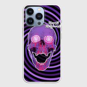 Чехол для iPhone 13 Pro с принтом Магический череп в городе Новоалтайск,  |  | blood | day of the dead | from the eyes | happy halloween | holiday | hypnosis | lilac | look | magical | skull | spiral | взгляд | гипноз | день мертвых | из глаз | кровь | магический | праздник | сиреневый | спираль | хэллоуин | череп