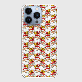 Чехол для iPhone 13 Pro с принтом Дед Мороз (Merry Christmas) в городе Новоалтайск,  |  | christmas | merry christmas | santa claus | дед мороз | ёлка | зима | колокольчики | мороз | новый год | подарок | праздник | рождество | с новым годом | сантаклаус | снегурочка | снежинки