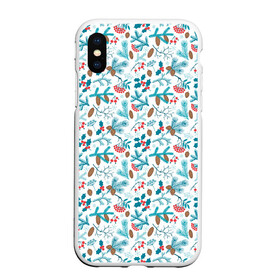 Чехол для iPhone XS Max матовый с принтом Морозная Зимняя Свежесть в городе Новоалтайск, Силикон | Область печати: задняя сторона чехла, без боковых панелей | christmas | merry christmas | дед мороз | ёлка | лес | новый год | праздник | природа | рябина | с новым годом | сантаклаус | снегурочка | шишки