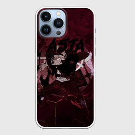 Чехол для iPhone 13 Pro Max с принтом Аста Черный клевер Red style в городе Новоалтайск,  |  | asta | black clover | bulls | акума | аста | быки | демон | пятилистник | черный клевер