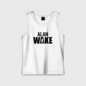 Детская майка хлопок с принтом Alan Wake  Алан Уэйк в городе Новоалтайск,  |  | alan wake | алан уэйк | игра | экшен триллер