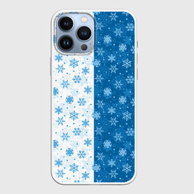 Чехол для iPhone 13 Pro Max с принтом Снежинки (зимняя пора) в городе Новоалтайск,  |  | Тематика изображения на принте: merry christmas | дед мороз | ёлка | зима | мороз | новый год | подарок | праздник | рождество | с новым годом | сантаклаус | снег | снеговик | снегурочка | снежинки | снежные узоры | узоры
