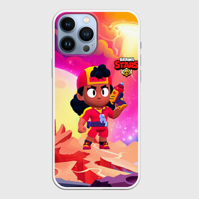 Чехол для iPhone 13 Pro Max с принтом Brawl Stars Meg Красный Марс в городе Новоалтайск,  |  | Тематика изображения на принте: brawl | brawl stars | brawlstars | mec | meg | бравл | бравлстарс | мег | мек | мэг | мэк