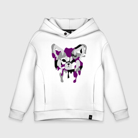 Детское худи Oversize хлопок с принтом Red Panda Camo Purple в городе Новоалтайск, френч-терри — 70% хлопок, 30% полиэстер. Мягкий теплый начес внутри —100% хлопок | боковые карманы, эластичные манжеты и нижняя кромка, капюшон на магнитной кнопке | animal | black | camo | camouflage | jungle | panda | purple | red | red panda | white | белый | джунгли | животные | камуфляж | красная панда | красный | панда | фиолетовый | черный