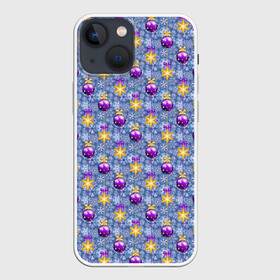 Чехол для iPhone 13 mini с принтом Новогодние Ёлочные Украшения в городе Новоалтайск,  |  | christmas | merry christmas | santa claus | дед мороз | ёлка | елочные шары | игрушки | новый год | подарок | праздник | рождество | с новым годом | сантаклаус | снежинки | украшения