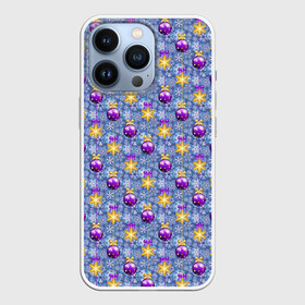 Чехол для iPhone 13 Pro с принтом Новогодние Ёлочные Украшения в городе Новоалтайск,  |  | christmas | merry christmas | santa claus | дед мороз | ёлка | елочные шары | игрушки | новый год | подарок | праздник | рождество | с новым годом | сантаклаус | снежинки | украшения