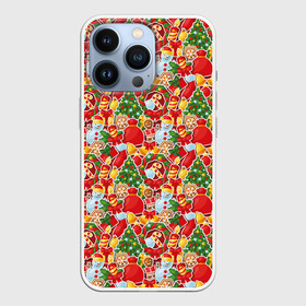 Чехол для iPhone 13 Pro с принтом Merry Christmas (символика) в городе Новоалтайск,  |  | christmas | merry christmas | santa claus | дед мороз | ёлка | елочные шары | игрушки | новый год | подарок | праздник | рождество | с новым годом | сантаклаус | снежинки | украшения