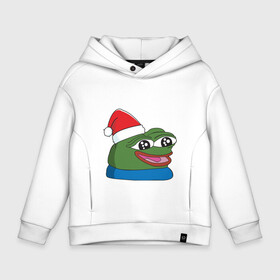 Детское худи Oversize хлопок с принтом Pepe, pepe happy, Пепе хеппи, pepe happy new year в городе Новоалтайск, френч-терри — 70% хлопок, 30% полиэстер. Мягкий теплый начес внутри —100% хлопок | боковые карманы, эластичные манжеты и нижняя кромка, капюшон на магнитной кнопке | Тематика изображения на принте: frog pepe | happy | happy new year | mem | meme | peepo | pepe | pepe happy | pepe happy new year | лягушка пепе | лягушонок | лягушонок пепе | пепе хеппи | хеппи