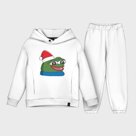 Детский костюм хлопок Oversize с принтом Pepe, pepe happy, Пепе хеппи, pepe happy new year в городе Новоалтайск,  |  | Тематика изображения на принте: frog pepe | happy | happy new year | mem | meme | peepo | pepe | pepe happy | pepe happy new year | лягушка пепе | лягушонок | лягушонок пепе | пепе хеппи | хеппи
