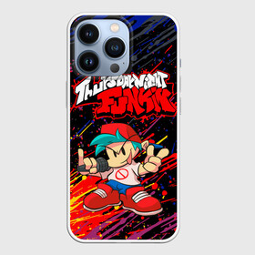 Чехол для iPhone 13 Pro с принтом Friday Night Funkin (брызги). в городе Новоалтайск,  |  | fnf | friday night funkin | игра | фнф | фрайдей найт фанкин | фрайдей фанкин