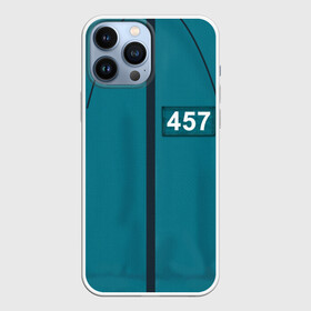 Чехол для iPhone 13 Pro Max с принтом Форма игрока   Игра в кальмара в городе Новоалтайск,  |  | netflix | ojingeo geim | squid game | дорама | игра на выживание | красное зеленое | сладкие соты