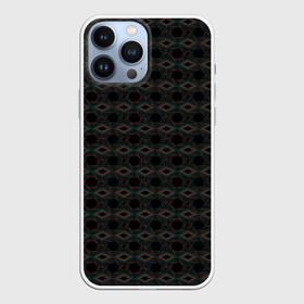 Чехол для iPhone 13 Pro Max с принтом Абстракция из многоугольников и линий в городе Новоалтайск,  |  | abstraction | lines | polygons | абстракция | бирюзовый | коричневый | линии | многоугольники | молодежный | фигуры | черный