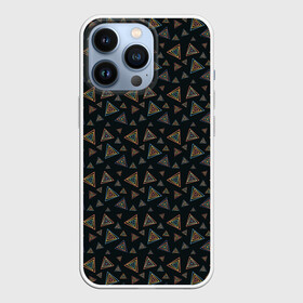 Чехол для iPhone 13 Pro с принтом Абстракция из разноцветных треугольников в городе Новоалтайск,  |  | abstraction | lines | triangles | абстракция | желтый | линии | молодежный | оранжевый | треугольники | фигуры