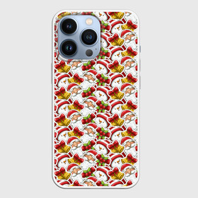 Чехол для iPhone 13 Pro с принтом Дед Мороз и Снеговик в городе Новоалтайск,  |  | christmas | merry christmas | santa claus | дед мороз | ёлка | зима | мороз | новый год | подарок | праздник | рождество | с новым годом | сантаклаус | снеговик | снегурочка | снежинки