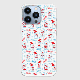 Чехол для iPhone 13 Pro с принтом Hello в городе Новоалтайск,  |  | merry christmas | дед мороз | ёлка | зима | новый год | праздник | сантаклаус | снеговики | снегурочка | снежинки | снежная баба