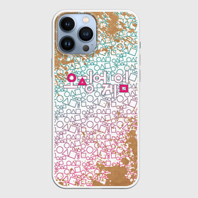 Чехол для iPhone 13 Pro Max с принтом Лого   Игра в кальмара в городе Новоалтайск,  |  | 067 | 456 | netflix | ojingeo geim | squid game | дорама | игра на выживание | красное зеленое | нетфликс | распорядитель | сахарные соты | сладкие соты