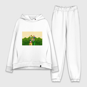 Женский костюм хлопок Oversize с принтом Mario Coins в городе Новоалтайск,  |  | bowser | coin | koopa | luigi | mario | mashrum | nintendo | power up | video game | боузер | видео игра | гриб | деньги | игра | купа | луиджи | марио | монеты | нинтендо
