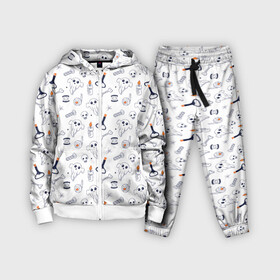 Детский костюм 3D с принтом Patern Halloween 2 в городе Новоалтайск,  |  | Тематика изображения на принте: 31 | bones | holiday | skull | spider | witches