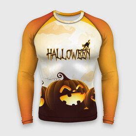 Мужской рашгард 3D с принтом HALLOWEEN  ХЭЛЛОУИН (ТЫКВЫ). в городе Новоалтайск,  |  | bones | ghost | halloween | pumpkin | skull | кости | летучие мыши | приведение | призрак | скелет | тыква | хеллоуин | хоррор | хэллоуин