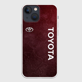 Чехол для iPhone 13 mini с принтом TOYOTA | RED GRUNGE в городе Новоалтайск,  |  | 2021 | auto | red grunge | sport | toyota | авто | автомобиль | автомобильные | бренд | марка | машины | спорт | тоета | тойота