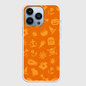 Чехол для iPhone 13 Pro с принтом ТЕПЛЫЙ ХЕЛЛОУИН в городе Новоалтайск,  |  | Тематика изображения на принте: bones | ghost | halloween | haloween | pumpkin | skull | кости | приведение | призрак | скелет | тыква | хеллоин | хеллоуин | хелоин | хелоуин | хоррор | хэллоин | хэллоуин | хэлоин | хэлоуин