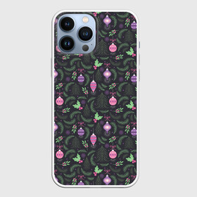Чехол для iPhone 13 Pro Max с принтом Новогоднее Украшение для Ёлки в городе Новоалтайск,  |  | Тематика изображения на принте: christmas | merry christmas | santa claus | дед мороз | ёлка | елочные шары | игрушки | новый год | подарки | праздник | с новым годом | санта клаус | снегурочка | украшения