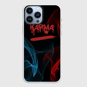 Чехол для iPhone 13 Pro Max с принтом Karma, No Fun в городе Новоалтайск,  |  | Тематика изображения на принте: karma | neon | no fun | nofun | smoke | настроение | питер