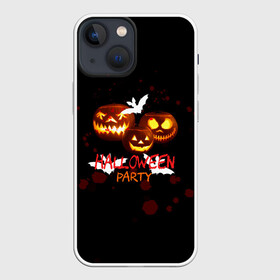Чехол для iPhone 13 mini с принтом Кровавый Halloween в городе Новоалтайск,  |  | halloween | день всех святых | кровь | летучая мышь | тыква | хэллоуин