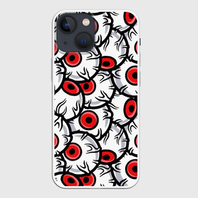 Чехол для iPhone 13 mini с принтом HALLOWEEN EYES   ХЕЛЛОУИН ГЛАЗА в городе Новоалтайск,  |  | Тематика изображения на принте: bats | bones | eye | ghost | halloween | pumpkin | skull | аниме | глаза | кости | летучие мыши | манго | приведение | призрак | скелет | тыква | хеллоуин | хоррор | хэллоуин