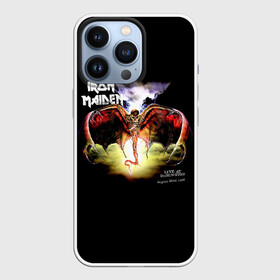 Чехол для iPhone 13 Pro с принтом Iron Maiden LIVE AT DONINGTON в городе Новоалтайск,  |  | iron maiden | адриан смит | айран | айрон | группа | дэйв мюррей | железная дева | ирон | майден | мейд | мейден | метал | мрачный | музыка | песни | рок | стив харрис | тяжелый | хеви | хевиметал