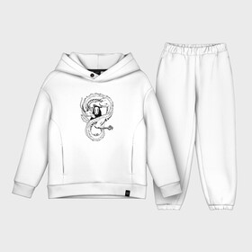 Детский костюм хлопок Oversize с принтом Бог Каонаси и Хаку Унесённые призраками в городе Новоалтайск,  |  | Тематика изображения на принте: anime | manga | nigihayami kohakunushi | sen to chihiro no kamikakushi | spirited away | аниме | анимэ | безликий бог | бог быстрой янтарной реки | дракон | манга | нигихаями кохакунуси | сэн то тихиро но камикакуси | унесён