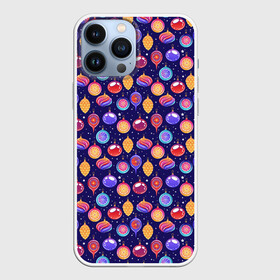 Чехол для iPhone 13 Pro Max с принтом Новогодние Ёлочные Украшения (игрушки) в городе Новоалтайск,  |  | Тематика изображения на принте: christmas | merry christmas | santa claus | дед мороз | ёлка | елочные шары | игрушки | новый год | подарок | праздник | рождество | с новым годом | сантаклаус | снежинки | украшения