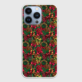 Чехол для iPhone 13 Pro с принтом Merry Christmas (праздник) в городе Новоалтайск,  |  | christmas | merry christmas | дед мороз | ёлка | елочные шары | игрушки | новый год | подарок | праздник | рождество | с новым годом | сантаклаус | снежинки | украшения