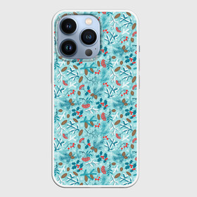 Чехол для iPhone 13 Pro с принтом Зимний Лесной Пейзаж в городе Новоалтайск,  |  | Тематика изображения на принте: merry christmas | дед мороз | ёлка | ёлочка | зима | мороз | новый год | подарок | праздник | природа | рождество | рябина | с новым годом | сантаклаус | снег | снеговик | снегурочка | снежинки | снежные узоры