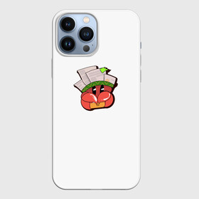 Чехол для iPhone 13 Pro Max с принтом Крабик с заметками в городе Новоалтайск,  |  | большие глаза | бумажки | заметки | краб | крабик | милый | работа | табличка