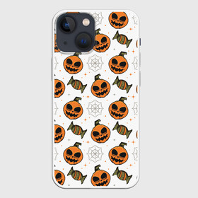 Чехол для iPhone 13 mini с принтом Patern Halloween 26 в городе Новоалтайск,  |  | 31 | bones | holiday | skull | spider | witches