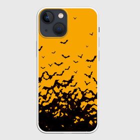 Чехол для iPhone 13 mini с принтом ХЕЛЛОУИНСКИЕ ЛЕТУЧИЕ МЫШИ в городе Новоалтайск,  |  | bat | bats | halloween | haloween | летучая мышь | летучие мыши | хеллоин | хеллоуин | хелоин | хелоуин | хэллоин | хэллоуин | хэлоин | хэлоуин
