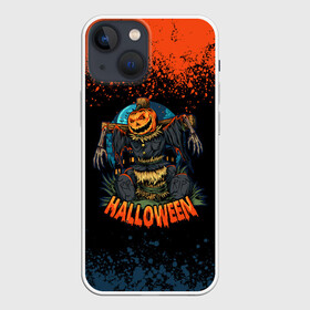 Чехол для iPhone 13 mini с принтом ПУГАЛО ИЗ ТЫКВЫ | HALLOWEEN в городе Новоалтайск,  |  | halloween | haloween | pumpkin | scarecrow | огородное пугало | пугало | страшила | тыква | хеллоин | хеллоуин | хелоин | хелоуин | хэллоин | хэллоуин | хэлоин | хэлоуин | чучело
