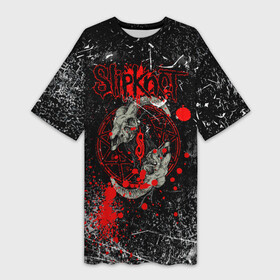 Платье-футболка 3D с принтом Рок Группа Слипкнот  Slipknot Гранж в городе Новоалтайск,  |  | grunge | logo | metal | music | rock | slipknot | брызги | гранж | группа | капли | козел | краски | кровь | логотип | металл | музыка | надпись | пентаграмма | полосы | потертости | рок | слипкнот | точки | трещины | узор