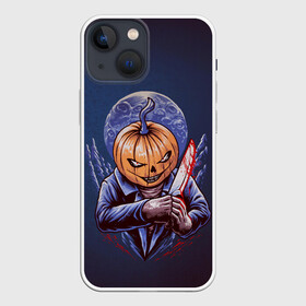 Чехол для iPhone 13 mini с принтом Хэллоуинская ночь в городе Новоалтайск,  |  | halloween | арт | графика | мистика | праздник | тыква | ужасы | хэллоуин