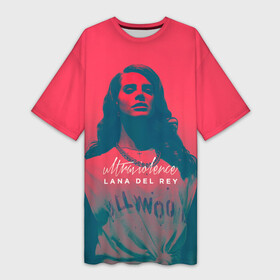 Платье-футболка 3D с принтом Ланочка в городе Новоалтайск,  |  | lana del ray | pop music | исполнитель | исполнительница | лана дел рэй | музыка | поп | попса