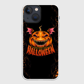 Чехол для iPhone 13 mini с принтом ВЕСЕЛАЯ ТЫКВА | ХЭЛЛОУИН в городе Новоалтайск,  |  | halloween | haloween | pumpkin | smile pumpkin | веселая тыква | тыква | хеллоин | хеллоуин | хелоин | хелоуин | хэллоин | хэллоуин | хэлоин | хэлоуин